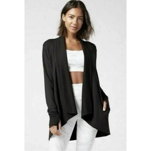 Athleta black cardigan sweater - Picture 1 of 2